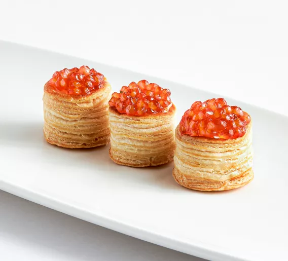 Vol-au-vent with caviar