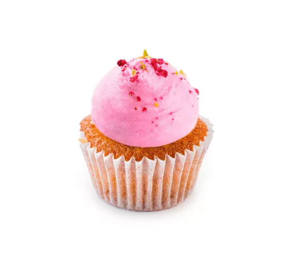 Mini raspberry cupcake