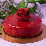 Торт "Красная роза"